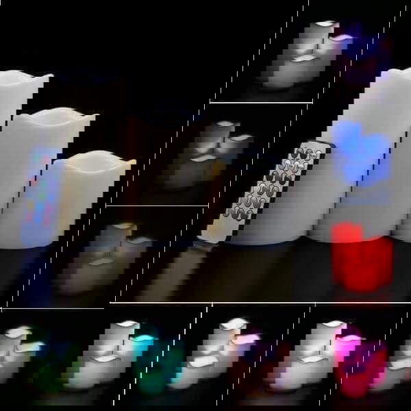 عرض 3 قطع شمع زينة Image 1 Preview