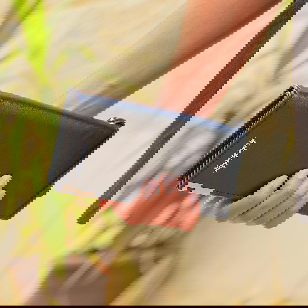 محفظة وكراتة (اسود_بني)  Preview Image