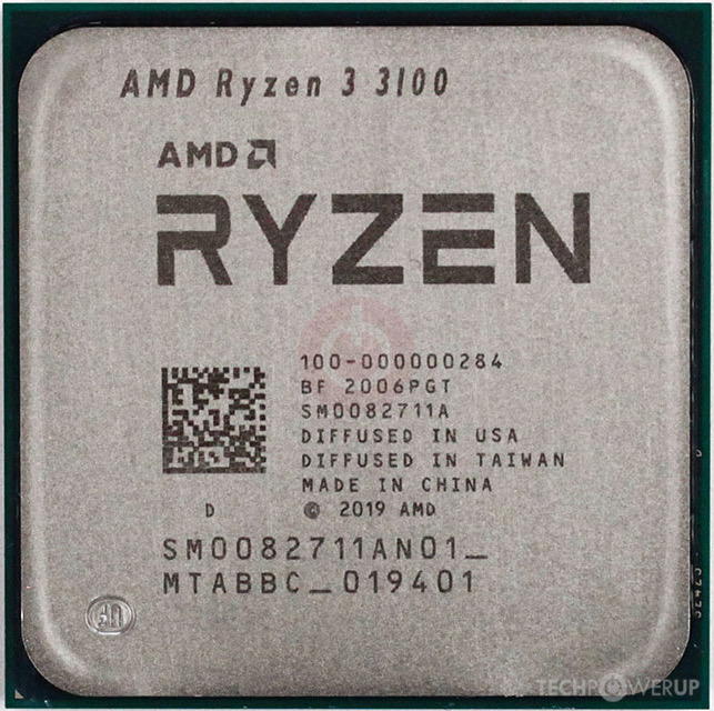 AMD Ryzen 3 3100 Preview Image