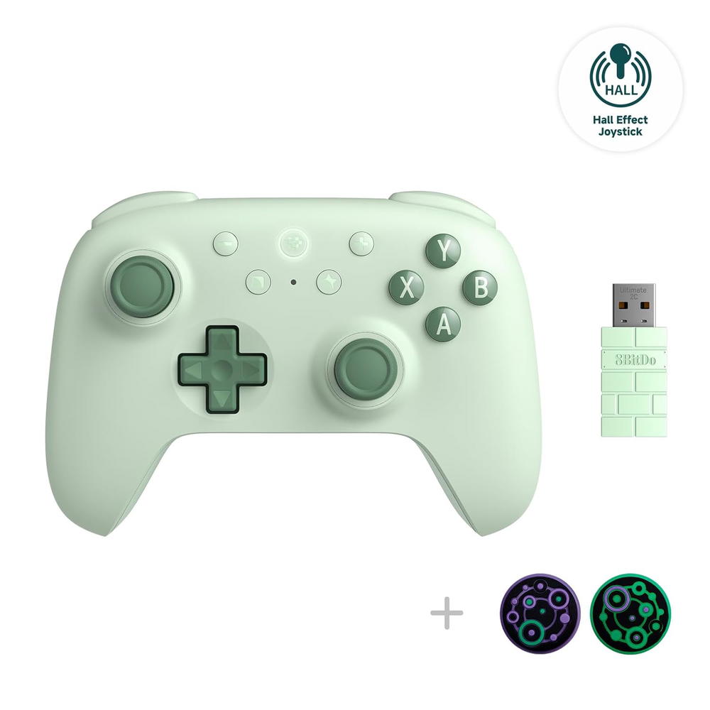 جويستك8BitDo أخضر فاتح Preview Image