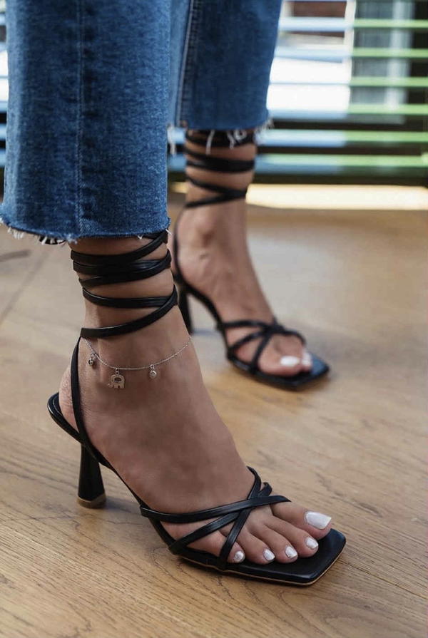 Glam Wrap Heels Image 2 Preview