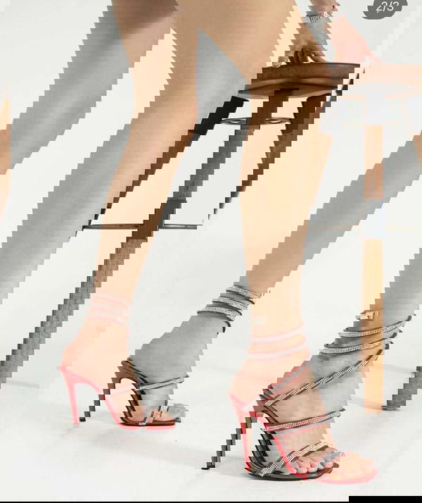 Crystal Wrap Heels Image 4 Preview