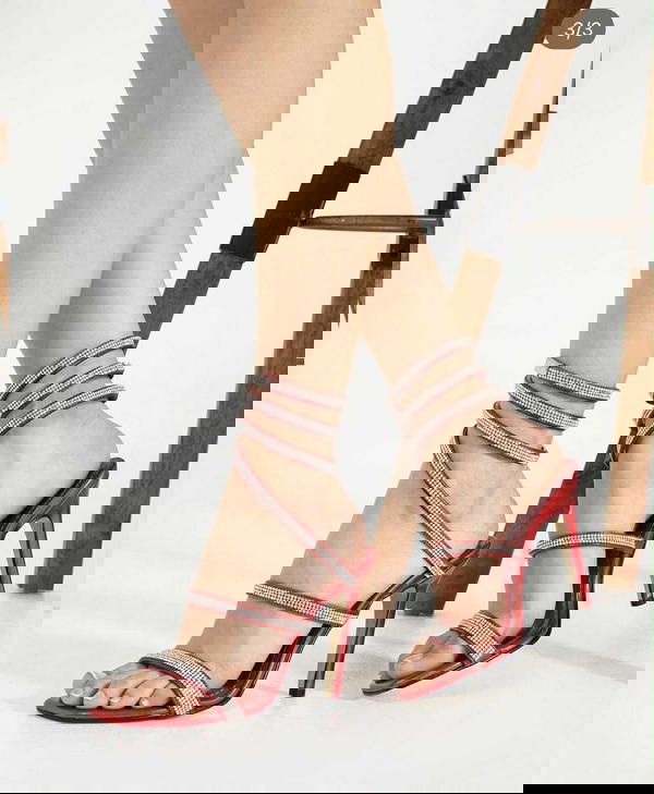 Crystal Wrap Heels Image 5 Preview