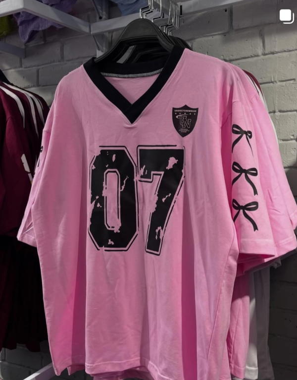pink over sized tshirt 07 Image 1 Preview