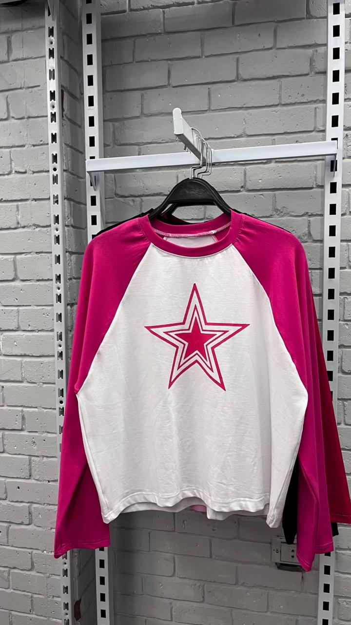 pink star t-shirt Preview Image