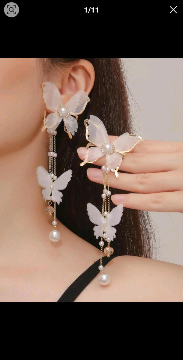 اقراط فراشه shein  Image 1 Preview