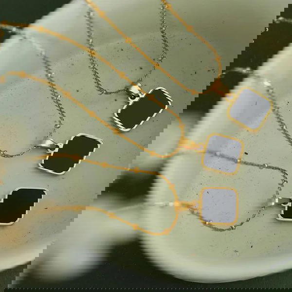 سلسلة صدفة اسود  Image 4 Preview
