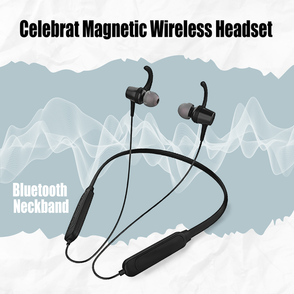Celebrat Magnetic Wireless Headset.Bluetooth Neckband Image 1 Preview