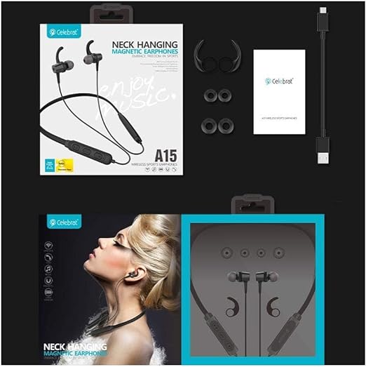 Celebrat Magnetic Wireless Headset.Bluetooth Neckband Image 4 Preview