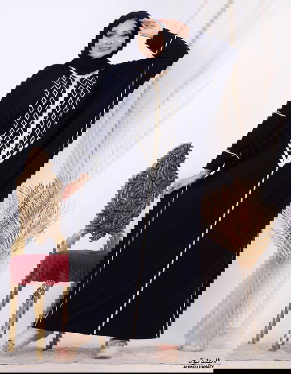 أسدال السلطانة موديل قطن بحزام داخلى Image 2 Preview