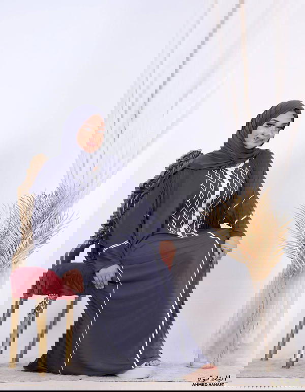 أسدال السلطانة موديل قطن بحزام داخلى Image 4 Preview