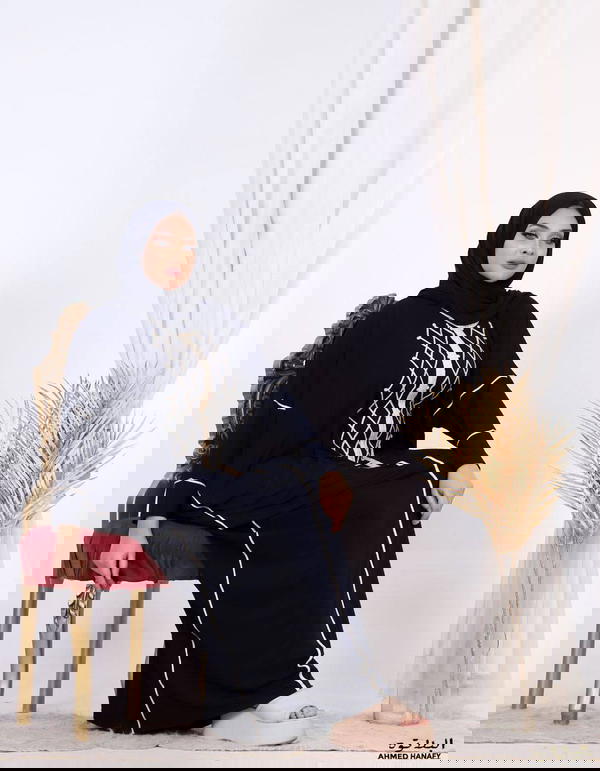 أسدال السلطانة موديل قطن بحزام داخلى Image 5 Preview