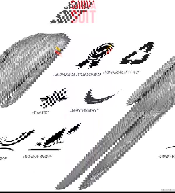 بدلة ساونا للرجال والنساء للتمارين واللياقة البدنية Image 3 Preview