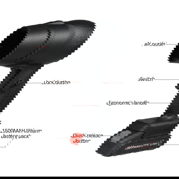 بلاور هواء لاسلكي توربيني  Image 6 Preview