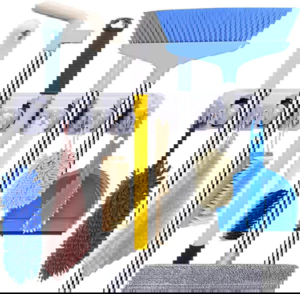 حامل المكانس ومنظم ادوات النظافة Image 7 Preview