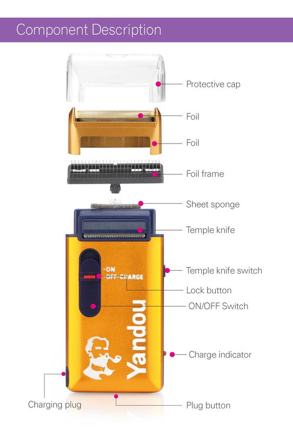 ماكينه حلاقة وتنعيم الدقن ماركة Yandou ا لعالمية  Image 6 Preview