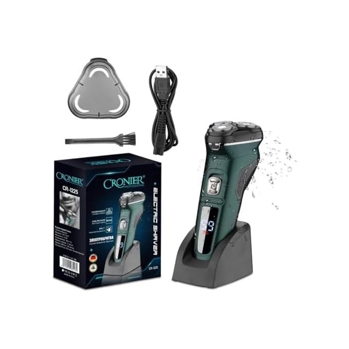 ماكينة تهذيب وتنعيم الشعر الاحترافية القابلة لإعادة الشحن CR 1225 من كرونير Preview Image
