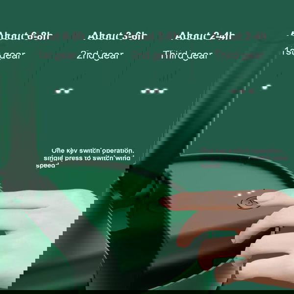 مروحة مكتب شحن – قابلة للطي ومثالية لكل مكان! Image 6 Preview