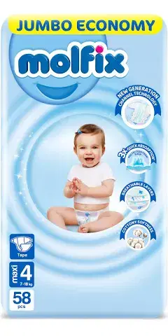 مولفكس مقاس 4 عدد58حفاضة Image 1 Preview