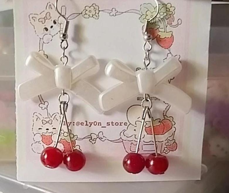 𓂅 ⊹ cherry earrings  Preview Image