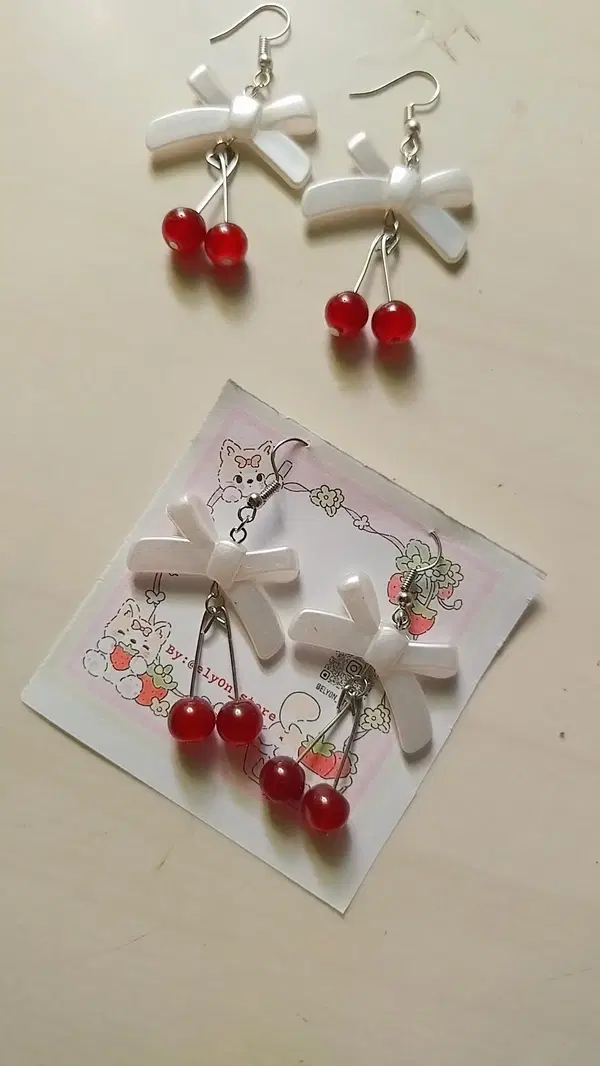 𓂅 ⊹ cherry earrings  Image 2 Preview