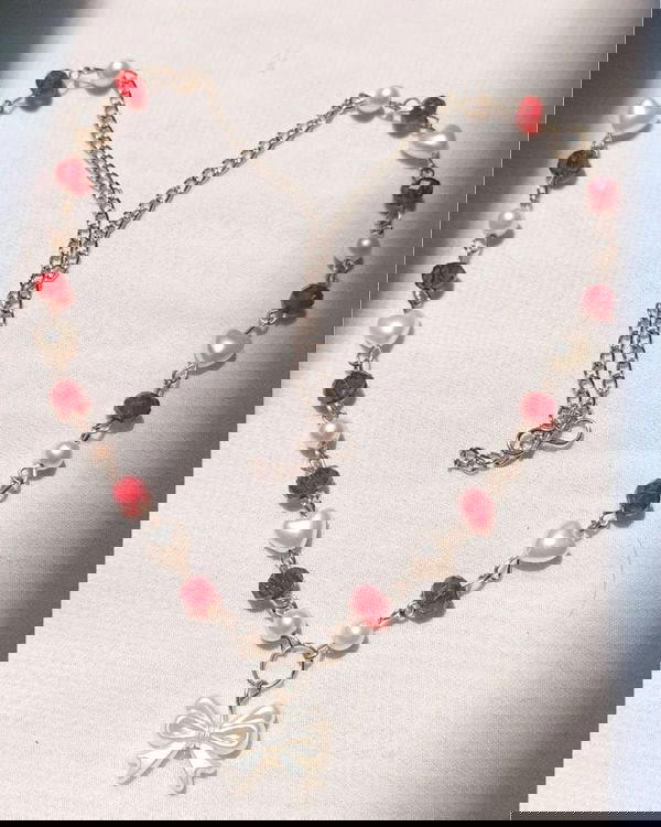 Cherry ribbon necklace 🎀 Image 1 Preview
