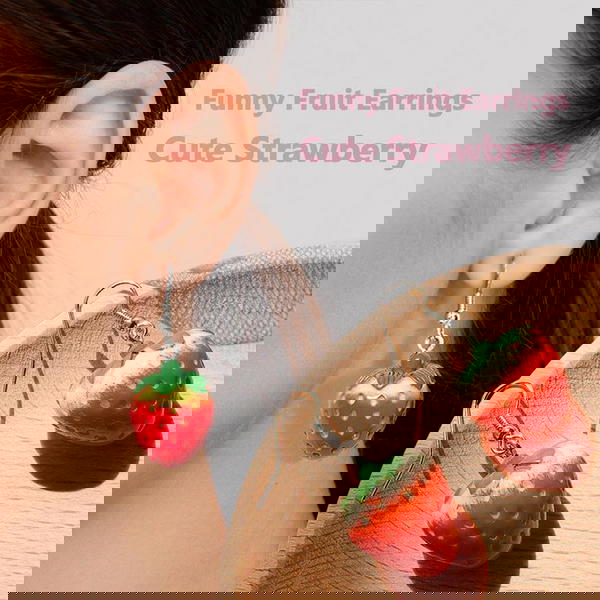 strawberry earrings  Image 1 Preview