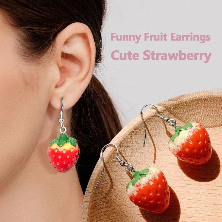strawberry earrings Preview Image