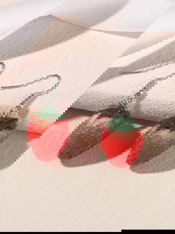 strawberry earrings  Image 3 Preview
