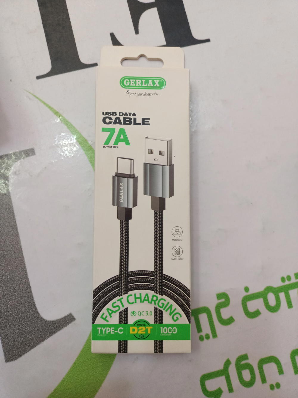 كابل شاحن تايب سى GERLAX 7A Preview Image