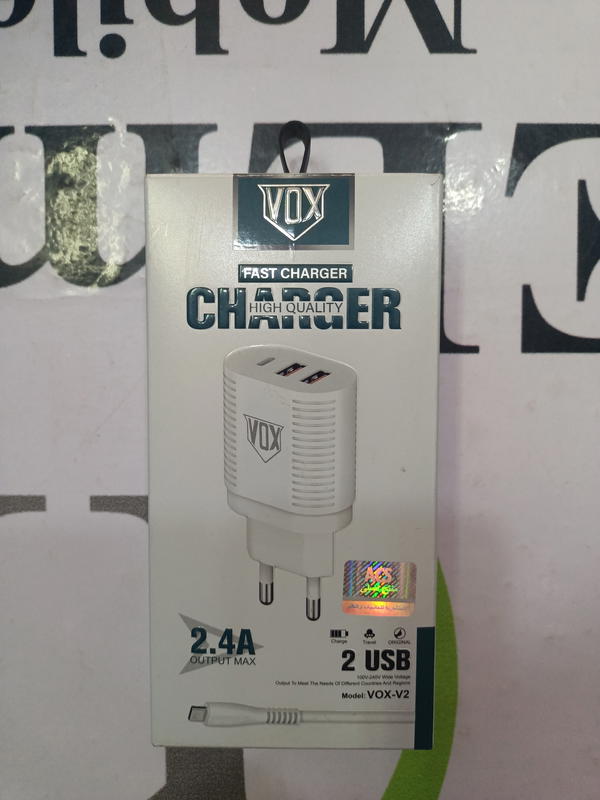 شاحن تايب سى vox 2 usb + pd Image 1 Preview