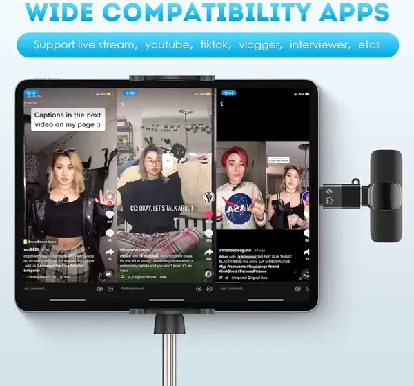 الميكروفون المزدوج الوايرليس k9 Image 2 Preview