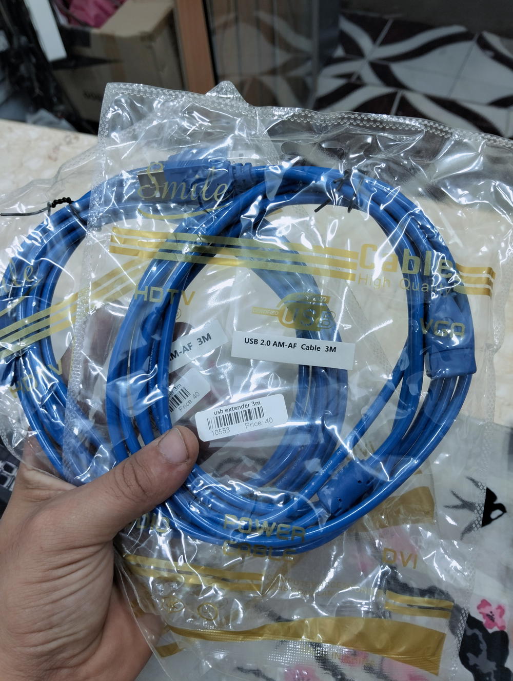 تطويلة usb  بطول 3 متر كود 10553 Preview Image