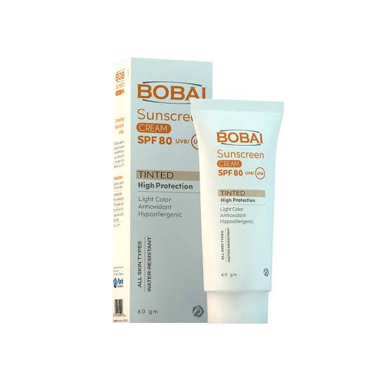 بوباي صن سكرين كريم SPF 80 للبشرة العادية والجافة- تينتد | 60 جم Image 1 Preview