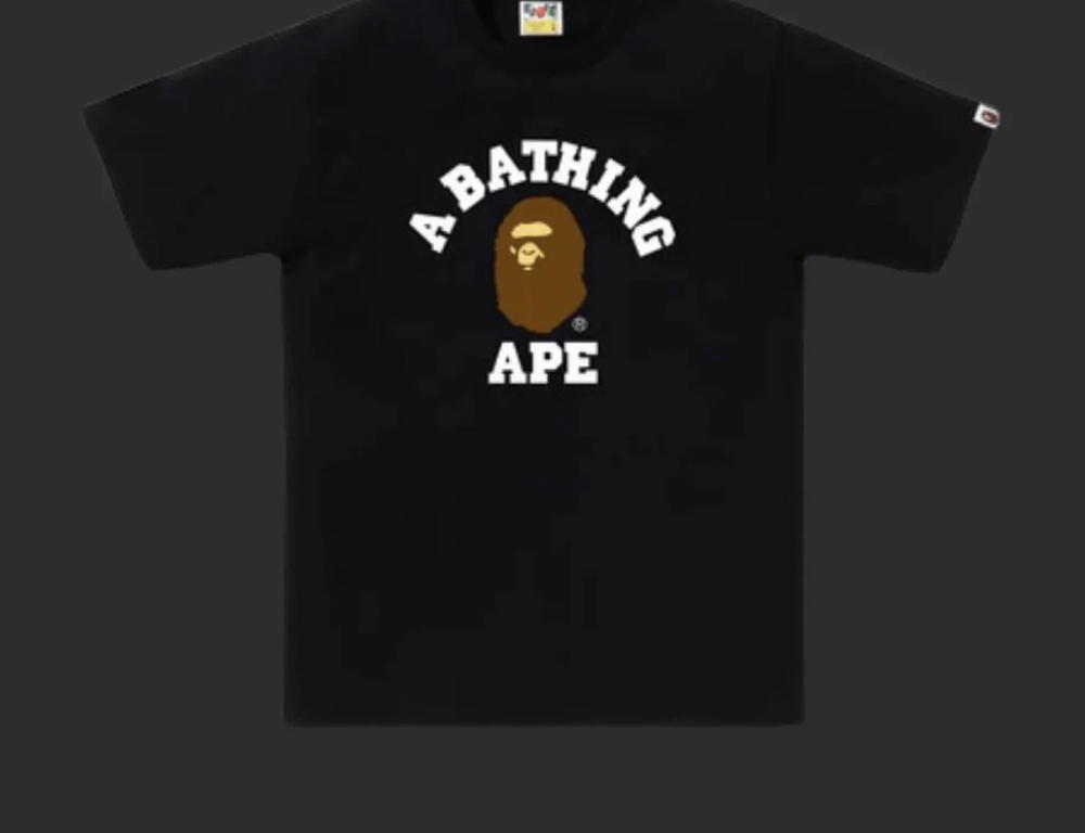 A BATHING APE BLACK AND GREEN SAKURU TEE Preview Image
