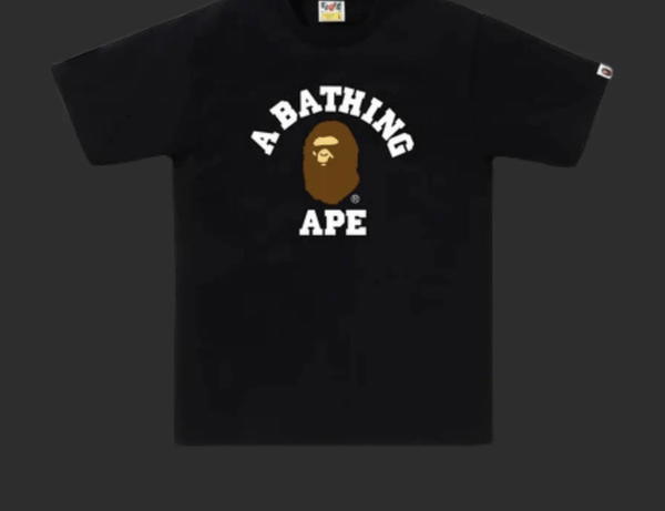 A BATHING APE BLACK AND GREEN SAKURU TEE Image 1 Preview