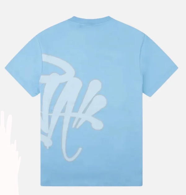 SYNA BABY BLUE TEE FRONT AND BACK Image 2 Preview