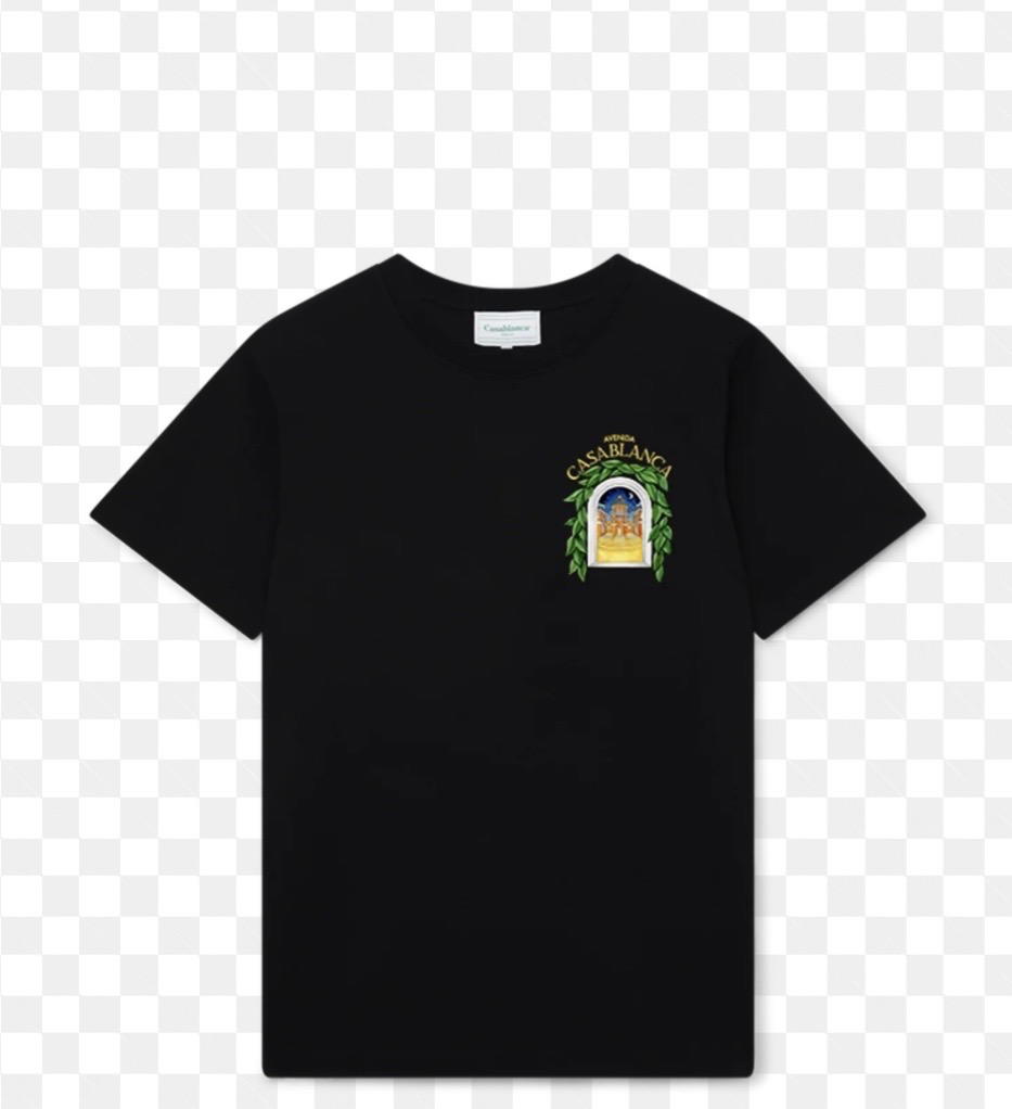 CASABLANCA BLACK TEE TREE SHIRT Preview Image
