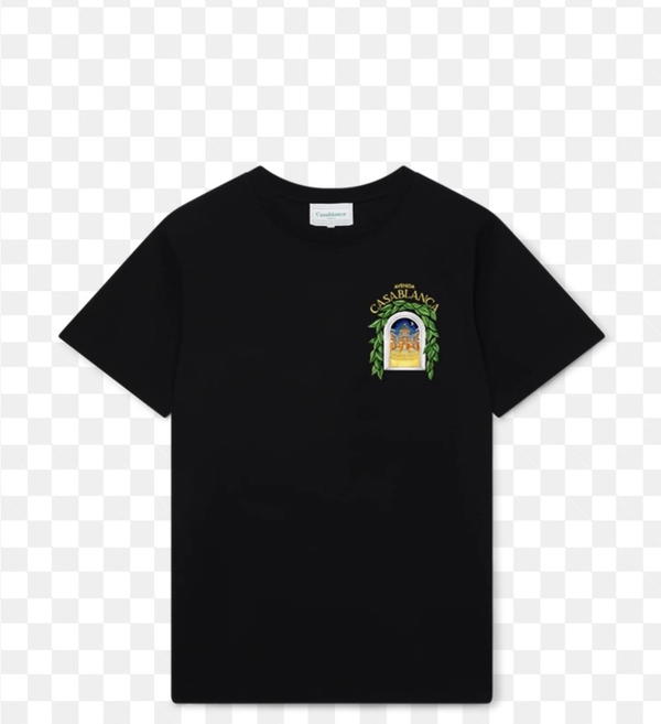 CASABLANCA BLACK TEE TREE SHIRT Image 1 Preview