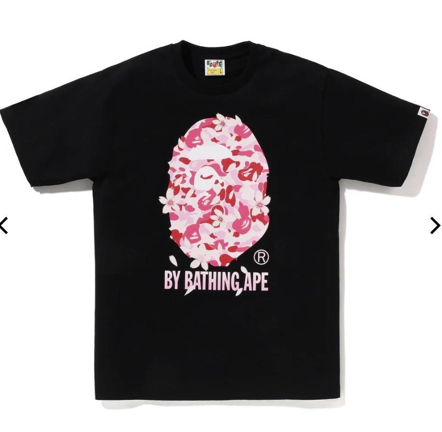 BLACK BAPE STA FLOWERS TEE Preview Image