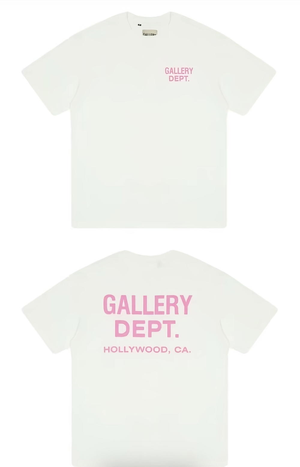 Gallery Dept Pink and white T shirt Preview Image