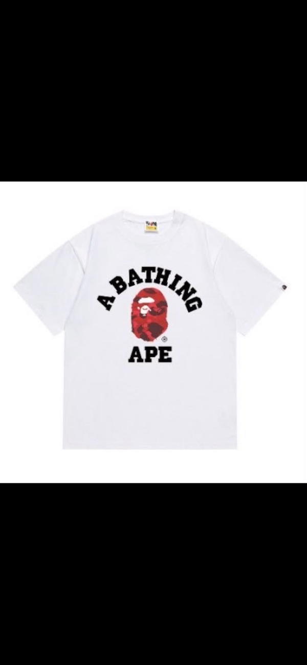 Bathing APE red camo text Image 1 Preview