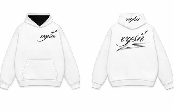 White Blank VYSN Hoodie  Image 1 Preview