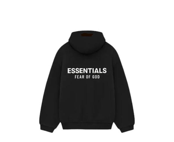 Black Essentials Hoodie Image 2 Preview