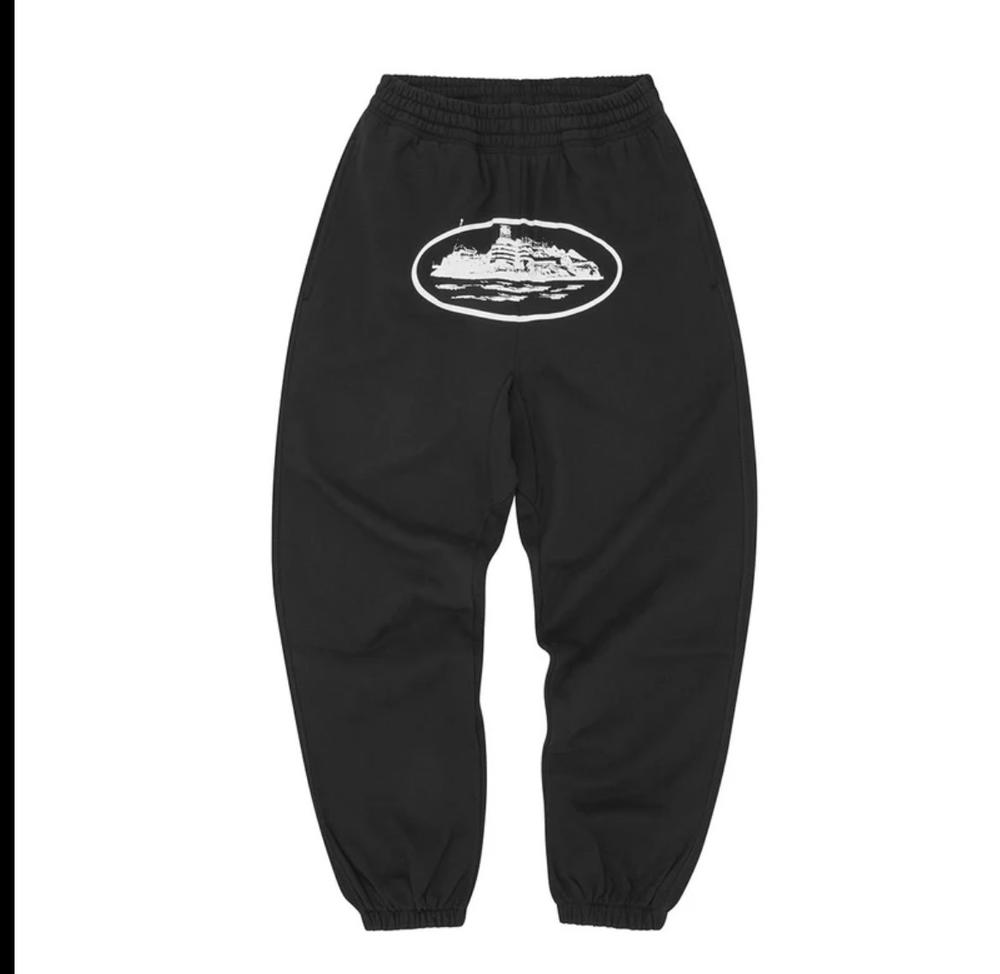 Corteiz Black Sweatpants Preview Image