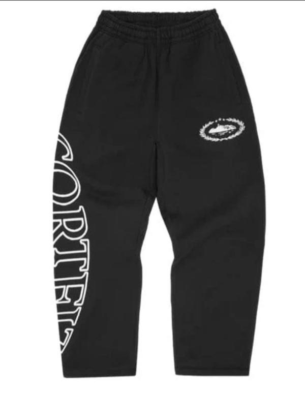 Corteiz Royale Hem Black Pants Image 1 Preview