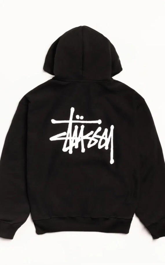 Stüssy black blank hoodie  Image 2 Preview