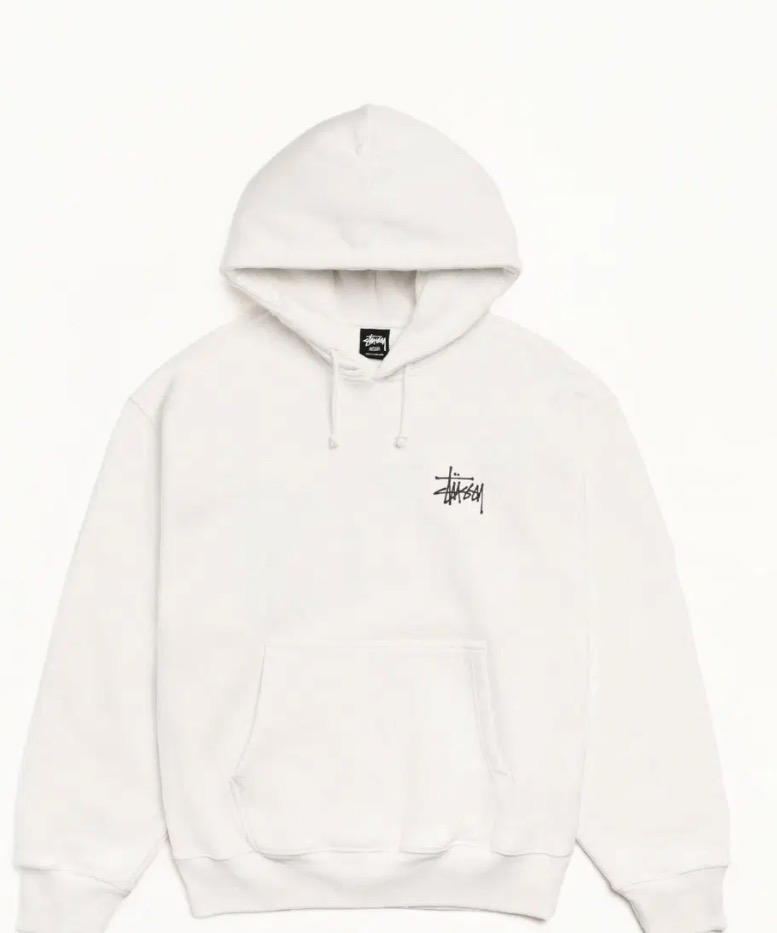 Stüssy White Blank Hoodie Preview Image