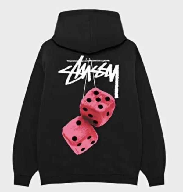 Stüssy Black and Red dice hoodie Image 2 Preview