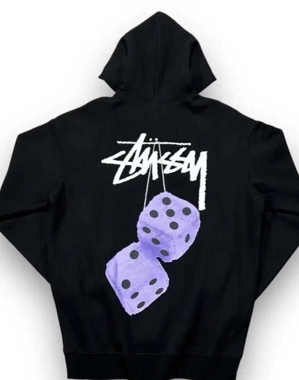 Stüssy Black and Blue dice hoodie Image 2 Preview